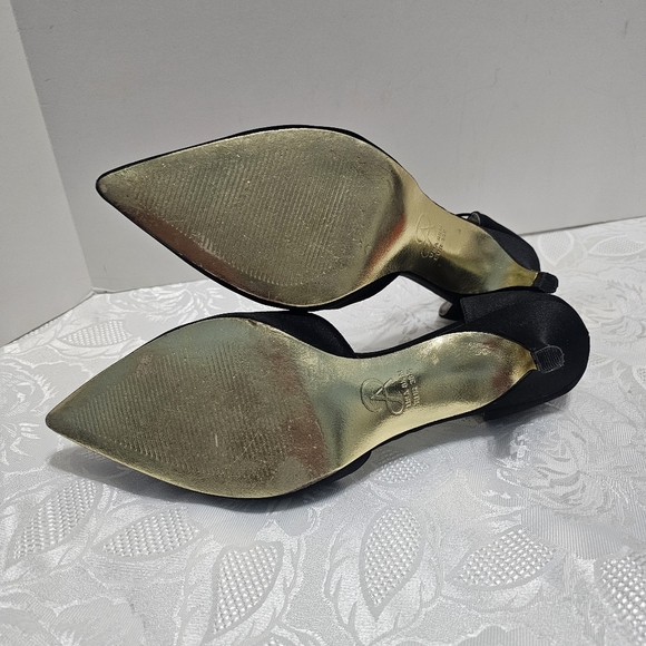 Adrianna Papell Women's Lacy Pumps Black Evening Pointed Toe Shoes Sz 8.5M - Picture 5 of 7